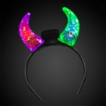 5 Day Imprinted Color Changing LED Devil Horn Headband